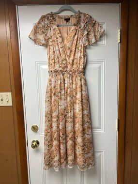 Anthropologie Alandra Midi Dress Current Air Floral Small NWOT Boho Cottage